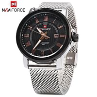 Naviforce Dress Watch For Men Analog-Digital Stainless Steel - NF9052M