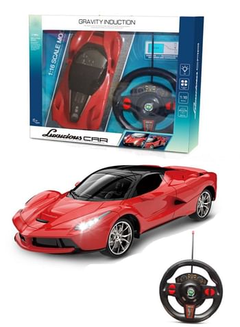 Gravity Induction Remote Control Luxurious Toy Car Scale 1:16 (Red)