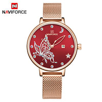 NaviForce NF5011 Noble Series Elegant Ladies Watch for Women – Red