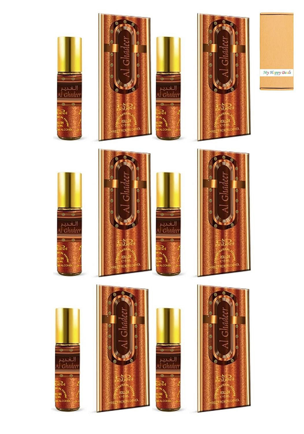 6 Pcs Nabeel Al Ghadeer Alcohol Free Roll On Oil Perfume 6ML