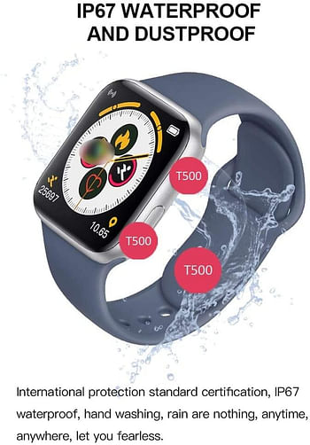 T500 Smart Bracelet Sports Watch Blood Pressure Measurement Waterproof Fitness Tracker Watch Heart Rate Monitor black