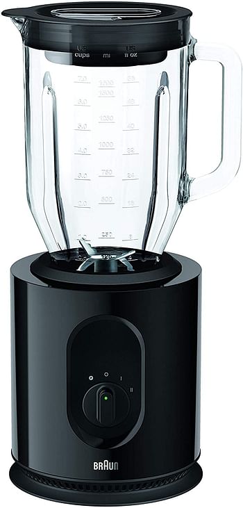 Braun Identity Collection 900-Watt 1.6L Glass Jug Blender JB5050 -Black