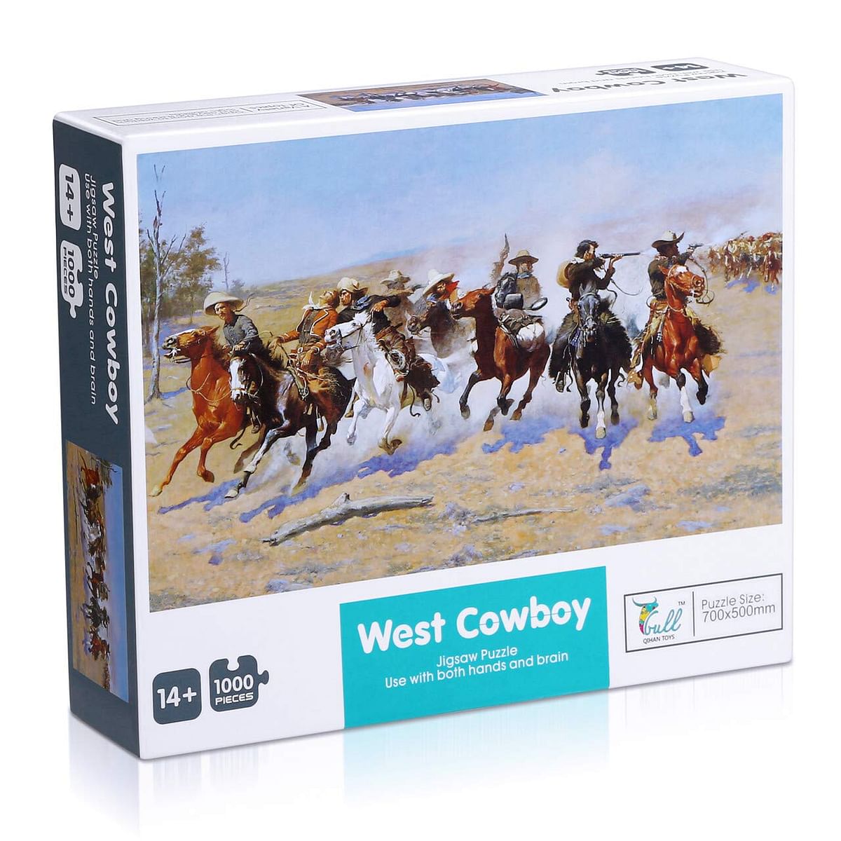 1000-PIECE WEST COWBOY JIGSAW PUZZLE