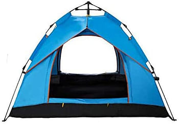Charhoden Single Layer Tent Camping Tent Outdoor Automatic Tent Waterproof Rain-Proof for Camping, Blue, Large, SQ-081-B