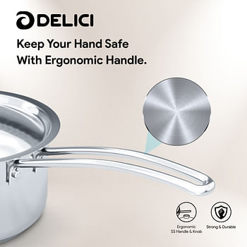 DELICI DMP 16W Stainless Steel Milk Pan