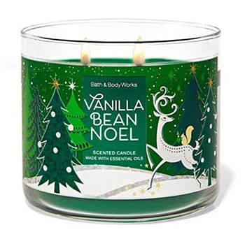 Bath And Body Works Vanilla Bean Noel Air 3-Wick Candle 411G (CONTAINER DESIGN MAY VARY)