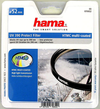 Hama UVU Filter 390 HTC Multi-Coated 52.0 mm for Digital Camera