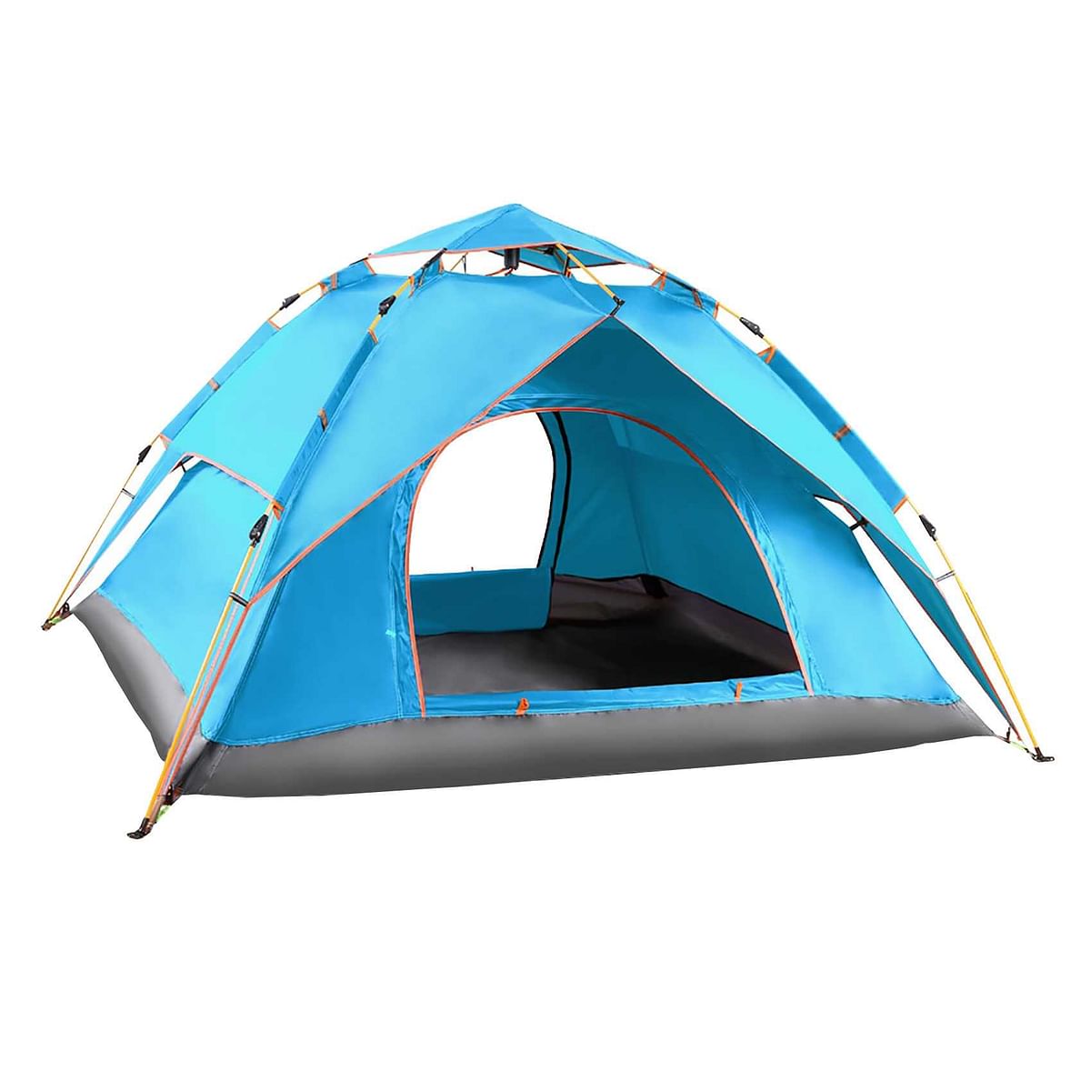 تانكسيانزي  TXZ - 0002 خيمة مزدوجة أوتوماتيكية محملة بنابض مأوى للتخييم لثلاثة أشخاص