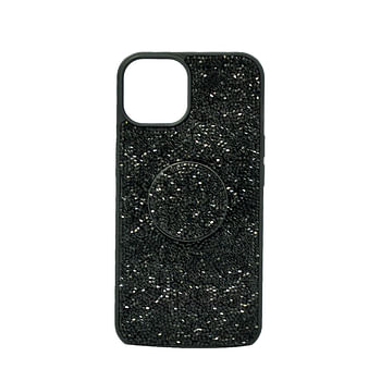 Isafe Bling Pop Up Hard Cover Iphone 14 Black