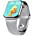 HW12 Android Smart Watch, 1.57inch Square Screen ,Heart rate monitoring ,Bluetooth HD Call (Blue)