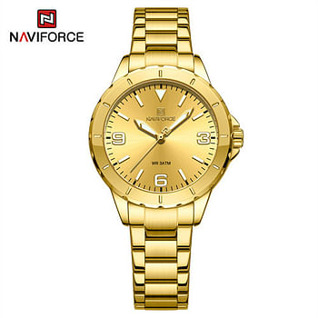 NAVIFORCE NF5022 Rose Gold Female Quartz Small Dial Luminous Luxury Wrist Watch  G/G/G