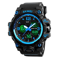 SKMEI 1155 Sports Water Resist Original Wrist Watch for Men - Blue - Black