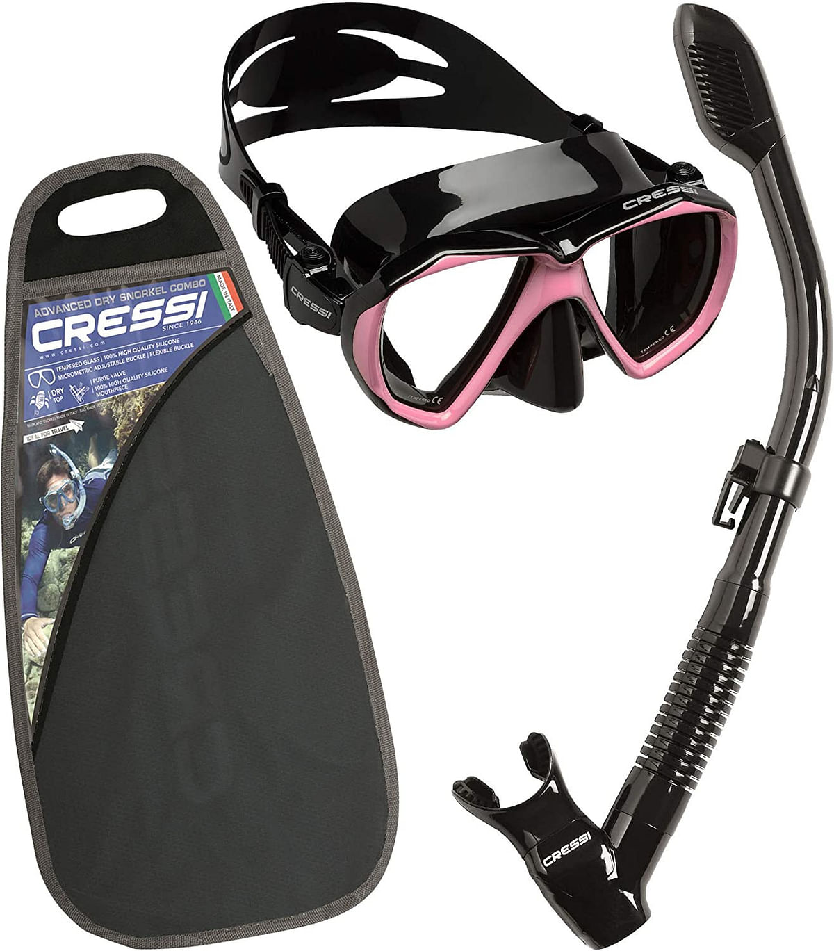 Cressi Ranger and Dry Snorkeling Combo Set Unisex Adult