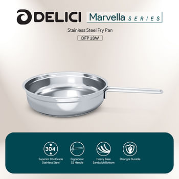 DELICI DFP 28W Stainless Steel Fry Pan