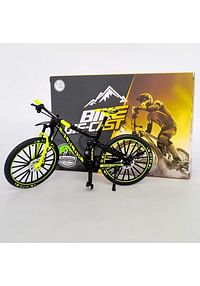Down Hill 1:10 Die-Cast Racing Miniature Bikes Collection Toy | Collectable & Perfect Gift For Kids - Lemon Green