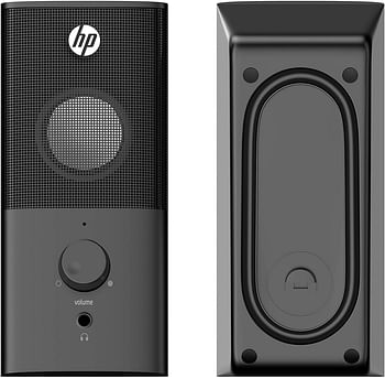 HP Multimedia USB 2.0 Speaker DHS-2101 with 3.5mm Audio Jack for Extra Connectivity
