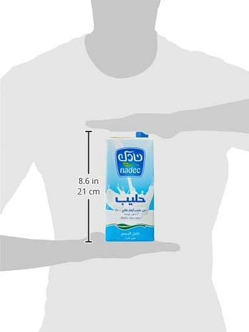 Nadec Full Fat Long Life Milk 1L (Pack of 4)