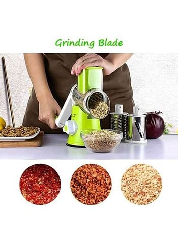 Manual Vegetable Cutter Green/White/Silver