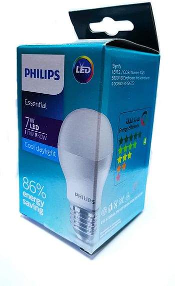 PHILIPS ESS LED Bulb 7W E27 6500K 230V, 1