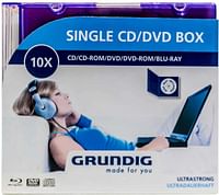 Grundig 42169475 Single Cd And Dvd Box Pack Of 10