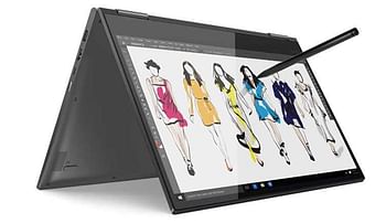Lenovo Yoga 730 2-in-1 Laptop, Intel Core i7-8565U, 15.6 Inch, 512GB SSD, 16GB RAM, Nvidia GTX 1050, Win10, Eng-Ara KB, IRON GREY