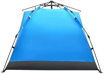 Tanxianzhe TXZ-0070 B3 طبقة واحدة لخيمة الخيمة الخيمة في الهواء الطلق خيمة أوتوماتيكية مقاومة للماء/مقاومة المطر للتخييم-الأزرق