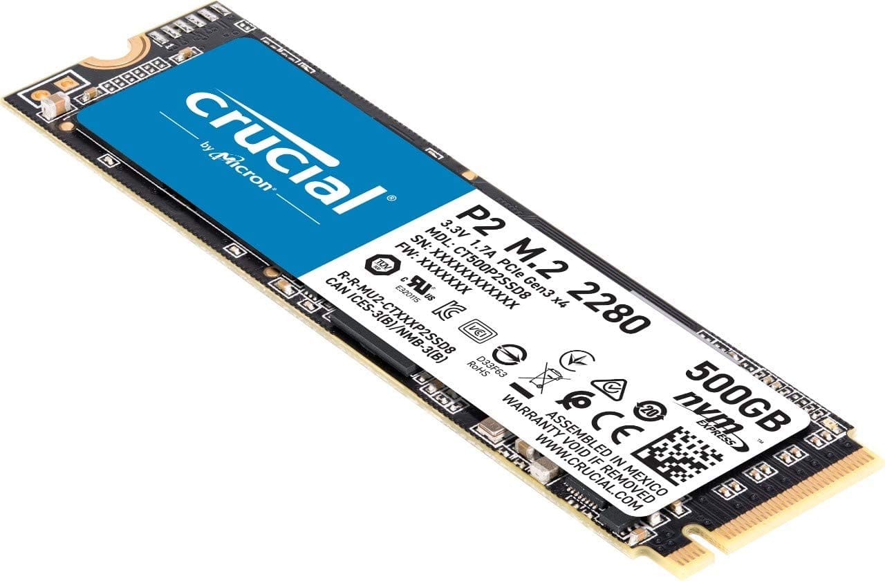 Crucial P2 500GB 3D Nand Nvme Pcie M.2 Ssd Up To 2400Mb/S