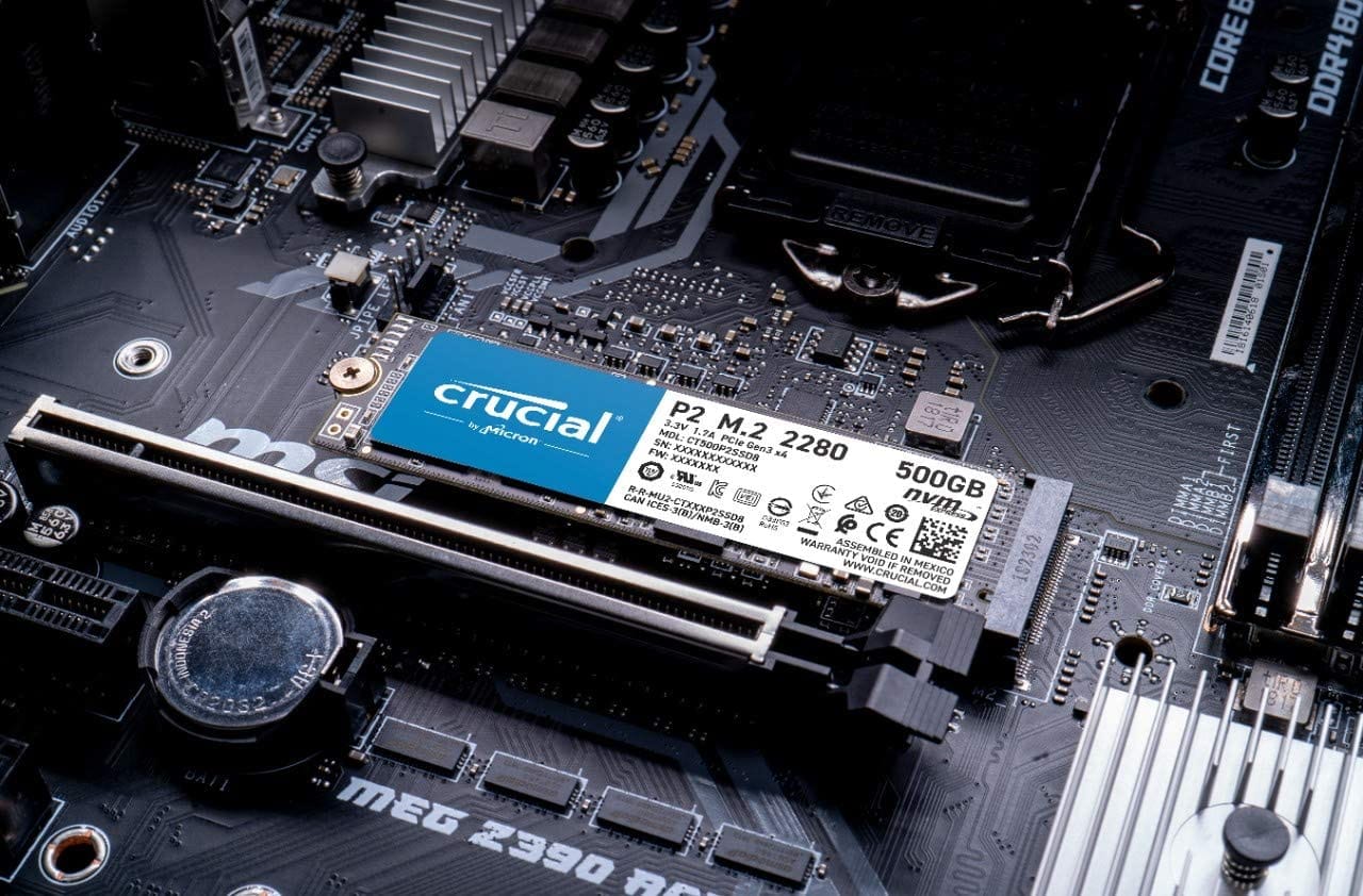 Crucial P2 500GB 3D Nand Nvme Pcie M.2 Ssd Up To 2400Mb/S
