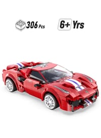 Promo Double E CADA Bricks Blue Race Car C51073W Dual Mode Control