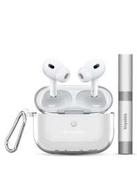 Blupebble Clear Guard Kit for AirPods Pro 3, Protective Clear Case & Cleaning Pen