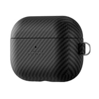 Blupebble CarbonFlex Case for AirPods Pro 3, Carbon Fiber Style Protective Cover, Black