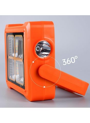 Solar Outdoor Light, LED Light with Power Saver and Cell Phone Charging Function