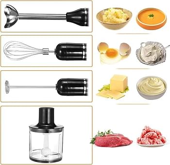 Sokany 5 In 1 Hand Blender & Food Mixer - 800 Watt (SK-1714-5)