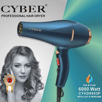 Cyber Professional Hair Dryer Hot & Cold with Light