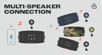 JBL Xtreme 4 Portable waterproof speaker with AURA CAST (connect multiple Speaker) massive JBL Pro Sound and convenient shoulder strap - Blue