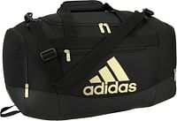 adidas Unisex Defender 4 Small Duffel Bag One Size - Black, Gold Metallic