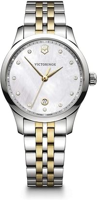 Victorinox Swiss Army Womens Quartz Watch, Analog Display and Stainless Steel Strap - 241831