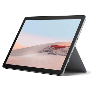 Microsoft Surface Go 2 Convertible 2 in 1 laptop- Intel Core M3 CPU - 8GB RAM - 128GB SSD- Micro SD Card Port- USB Type C- Dual Camera - 10.5'' pixel Sense Touch FHD+ 1920x1280 Display -  Wifi 6 - with Microsoft Type Backlit keyboard - Platinum silver