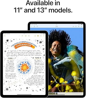 Apple iPad Air 11-inch (M2): Liquid Retina display, 128GB, Landscape 12MP Front Camera/12MP Back Camera, Wi-Fi 6E + 5G Cellular with eSIM, Touch ID, All-Day Battery Life - Space Grey