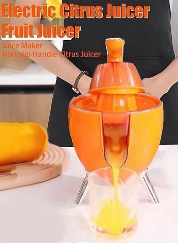 Electric Orange Juicer Squeezer Portable Lemon Squeezer Machine for Oranges Grapefruits Slag Juice Separator