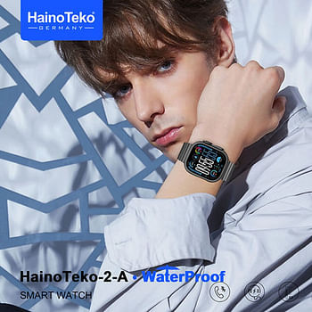 HainoTeko-2A Waterproof Smart Watch With 3 Pairs Strap