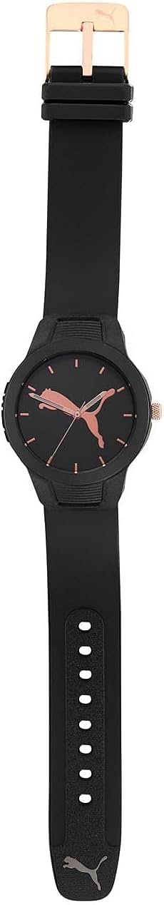 PUMA Reset V2 Women's Black Dial PU Leather Analog Watch - P1006