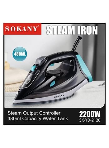 480ml household multi-function steam iron 2200w strong power 5 speed electric portable hand steam ironing machine SK-YD-2120