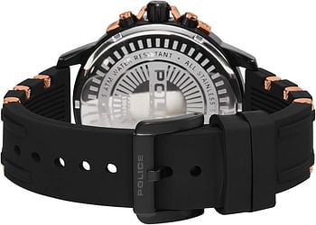 Police Men's Multi dial Quartz Watch with Silicone Strap PL.15049JSB/02P