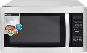 SGMM945DGSSuper General 42 Liter Compact Counter-Top Microwave Oven, 1100W Power, 1400W Grill, Digital Control, SGMM-945-DGS, Silver/Black, 55.3 x 46.5 x 32.7 cm, 