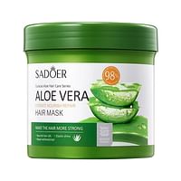 SADOER Aloe Vera Moisturizing Repair Hair Mask Keratin Hair Care Soft Silky Hair Mask 500g