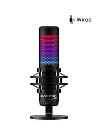 QuadCast S – RGB USB Condenser Microphone, For PC/PS5/PS4 and Mac, Anti-Vibration Shock Mount, Four Polar Patterns, Pop Filter, Stunning RGB Microphone for Streamers and Content Creators, Black | 4P5P7AA