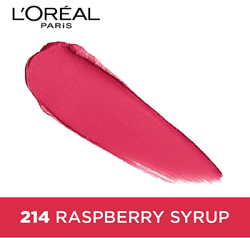 L'Oreal Paris Color Riche Moist Matte Lipstick, 214 Raspberry Syrup