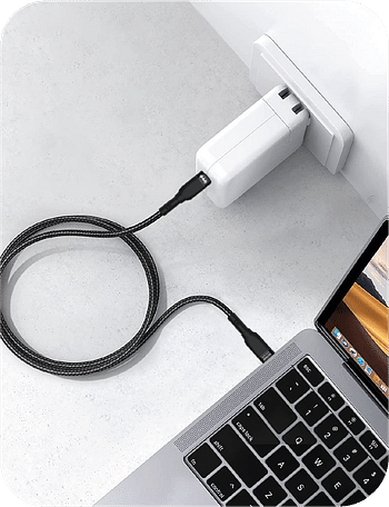 BATMAN Type-C to Type-C PD Fast Charging Cable BM-USB100 - Black