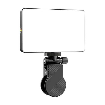 M12 Rechargeable Square Photography Phone Clip LED Fill Light Streaming Makeup Webcam Lighting Zoom Call Pocket Video Light